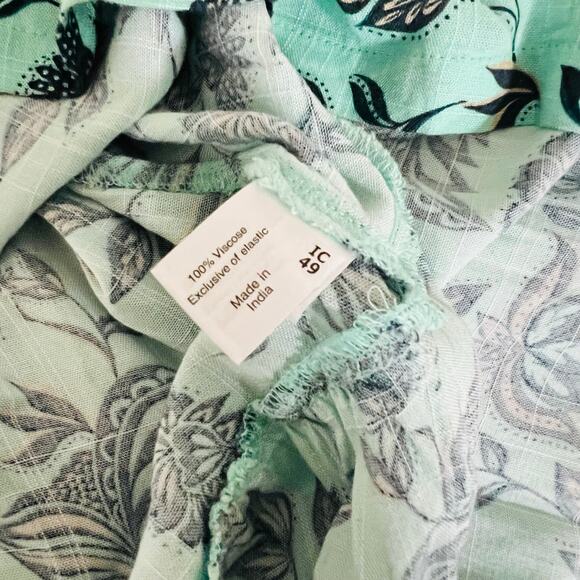 Lane Bryant Floral Print Tie Sleeve Tiered Maxi Dress Size 22 NEW - Picture 5 of 10